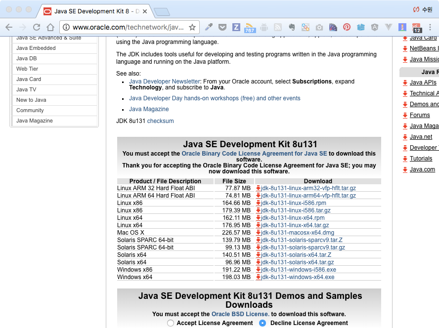 Cent OS Java 설치3