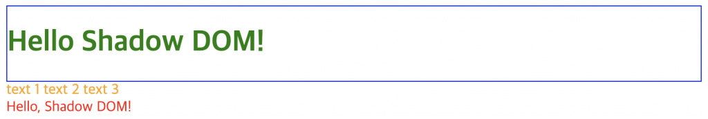 shadow DOM 내부 스타일